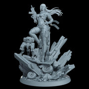 Cyber Stealth Operative Female Unpainted Mini Sci-Fi Starfinder Topless Nude NSFW - Only-Games