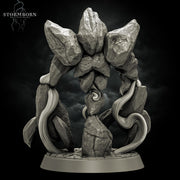 Earth Elemental Unpainted Miniature | Stone Golem Monster | Resin Boss for DnD Pathfinder - Only-Games