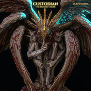 Fallen Angel Miniature | Winged Demon Boss | UNPAINTED Resin DnD Pathfinder - Only-Games