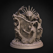 Demon Miniature | Cursed Harpist Boss | UNPAINTED Resin DnD Pathfinder - Only-Games
