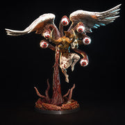Fallen Angel Miniature | Winged Eye Demon Boss | UNPAINTED Resin DnD Pathfinder - Only-Games