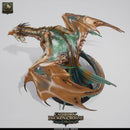 Elder Bronze Dragon Miniature | Gargantuan Dragon Boss | UNPAINTED Resin DnD Pathfinder