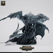 Elder Bronze Dragon Miniature | Gargantuan Dragon Boss | UNPAINTED Resin DnD Pathfinder - Only-Games