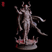 Warlock Miniature | Horned Dark Sorcerer | UNPAINTED Resin DnD Pathfinder - Only-Games