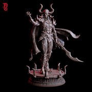 Warlock Miniature | Horned Dark Sorcerer | UNPAINTED Resin DnD Pathfinder - Only-Games