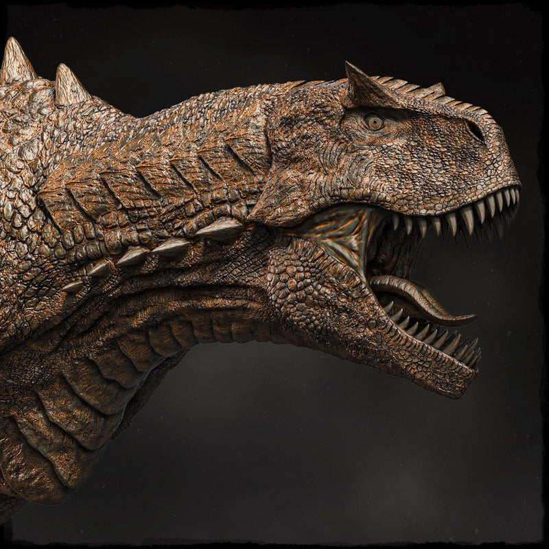 Carnotaurus Dinosaur Miniature | Prehistoric Predator Monster | UNPAINTED Resin DnD Pathfinder - Only-Games