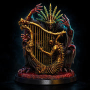 Demon Miniature | Cursed Harpist Boss | UNPAINTED Resin DnD Pathfinder - Only-Games