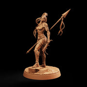 Female Elf Polearm Master Miniature, Thalira Spear Fighter Gladiator, PaintedOrNot Original DnD Pathfinder - Only-Games