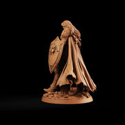 Female Paladin Miniature, Liora Sword Shield Holy Knight, PaintedOrNot Original DnD Pathfinder - Only-Games