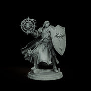 War Cleric Battle Priest Magic, PaintedOrNot Original Design Unpainted Mini | 5 Sizes /Scales - Only-Games