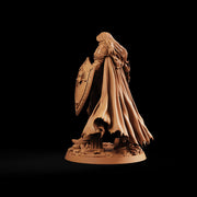 Female Cleric STL, Soleira Battle Priestess, PaintedOrNot Original Digital Mini for DnD 5E - Only-Games