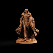 Female Cleric STL, Soleira Battle Priestess, PaintedOrNot Original Digital Mini for DnD 5E - Only-Games