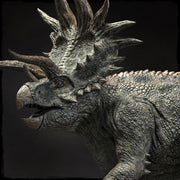 Triceratops Dinosaur Miniature, Horned Beast Monster, Unpainted Resin Tabletop RPG Figure - Only-Games
