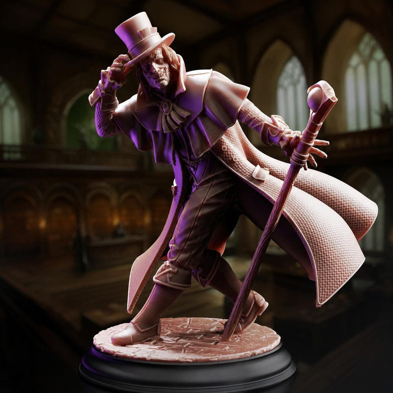 Wizard Warlock Miniature | Arcane Spellcaster NPC | UNPAINTED Resin DnD Pathfinder - Only-Games