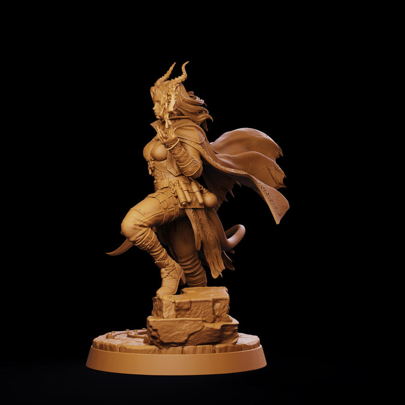 Tiefling Rogue STL, Belyra Arcane Spellblade Assassin, PaintedOrNot Original Digital Mini for DnD 5E - Only-Games