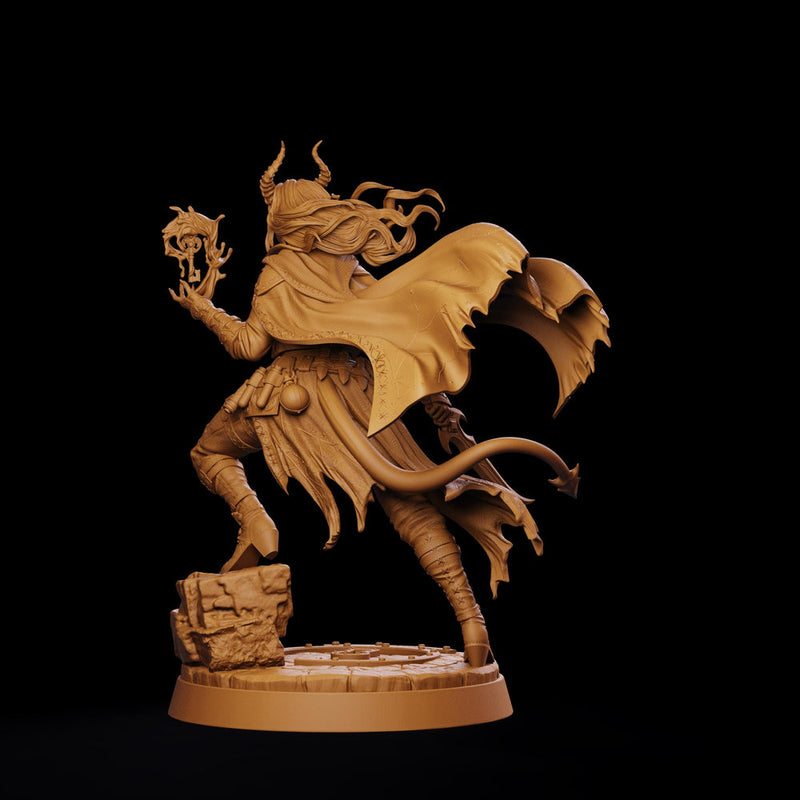 Tiefling Rogue STL, Belyra Arcane Spellblade Assassin, PaintedOrNot Original Digital Mini for DnD 5E - Only-Games