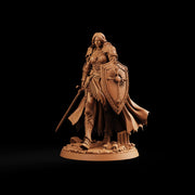 Female Paladin Miniature, Liora Sword Shield Holy Knight, PaintedOrNot Original DnD Pathfinder - Only-Games