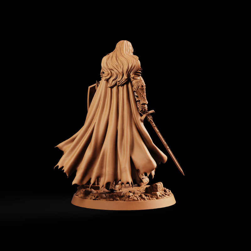 Female Paladin Miniature, Liora Sword Shield Holy Knight, PaintedOrNot Original DnD Pathfinder - Only-Games