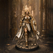 Female Paladin Miniature, Liora Sword Shield Holy Knight, PaintedOrNot Original DnD Pathfinder - Only-Games