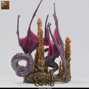 Deep Dragon Miniature | Cave Dragon Boss Monster | Unpainted Resin DnD Pathfinder - Only-Games