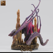 Deep Dragon Miniature | Cave Dragon Boss Monster | Unpainted Resin DnD Pathfinder - Only-Games