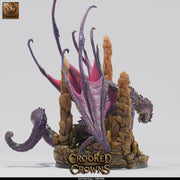 Deep Dragon Miniature | Cave Dragon Boss Monster | Unpainted Resin DnD Pathfinder - Only-Games