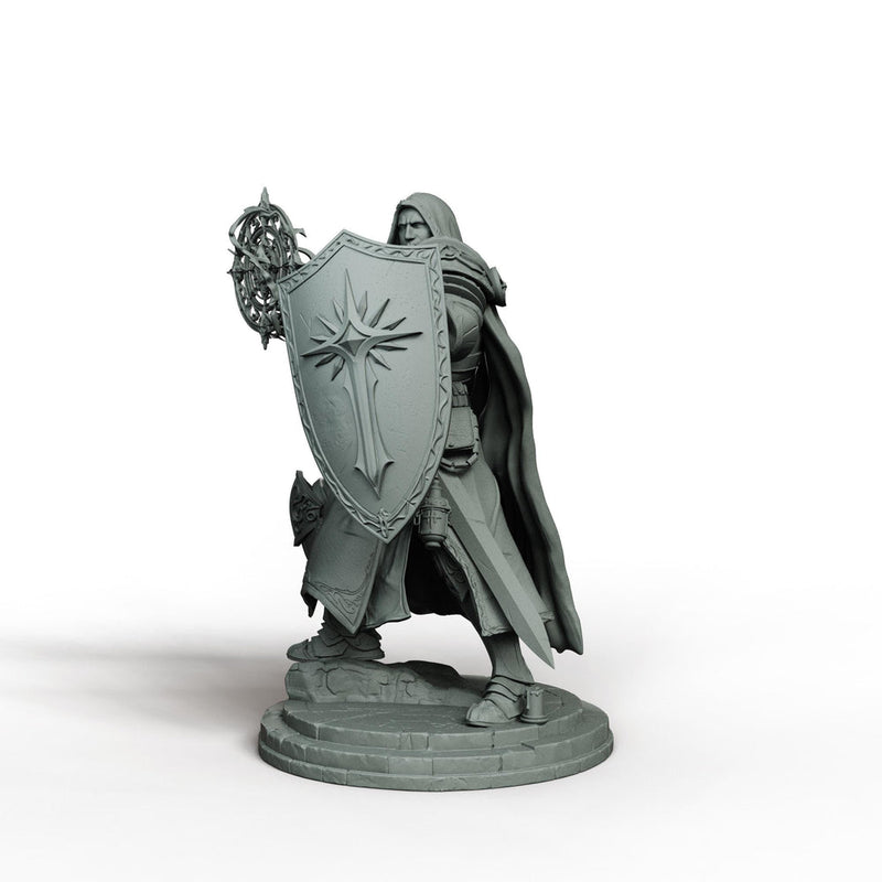 Holy Paladin Divine Judge Miniature | Corvane Magic Pose | PaintedOrNot Original Unpainted Mini | 5 Sizes - Only-Games