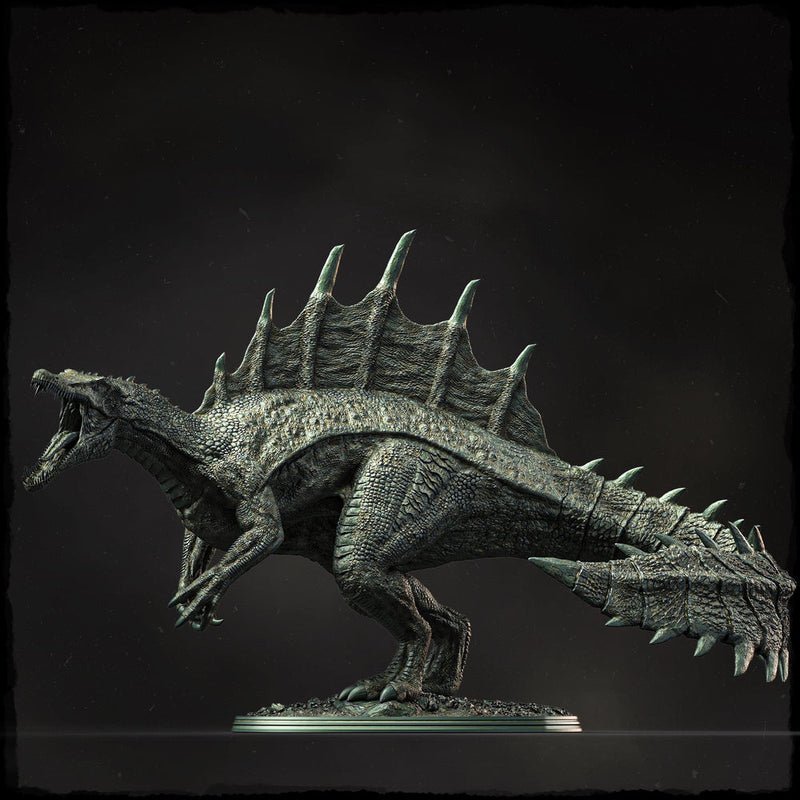 Spinosaurus Dinosaur Miniature | Prehistoric Apex Predator | Unpainted Resin DnD Pathfinder - Only-Games