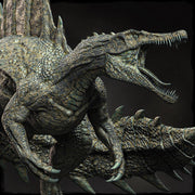 Spinosaurus Dinosaur Miniature | Prehistoric Apex Predator | Unpainted Resin DnD Pathfinder - Only-Games