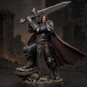 Fallen Paladin Miniature | Aevridan Greatsword Dark Knight | PaintedOrNot Original DnD Pathfinder - Only-Games