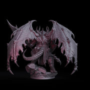 Demon Lord Miniature | Narzakar Winged Greater Demon | PaintedOrNot Original DnD 5E Pathfinder - Only-Games