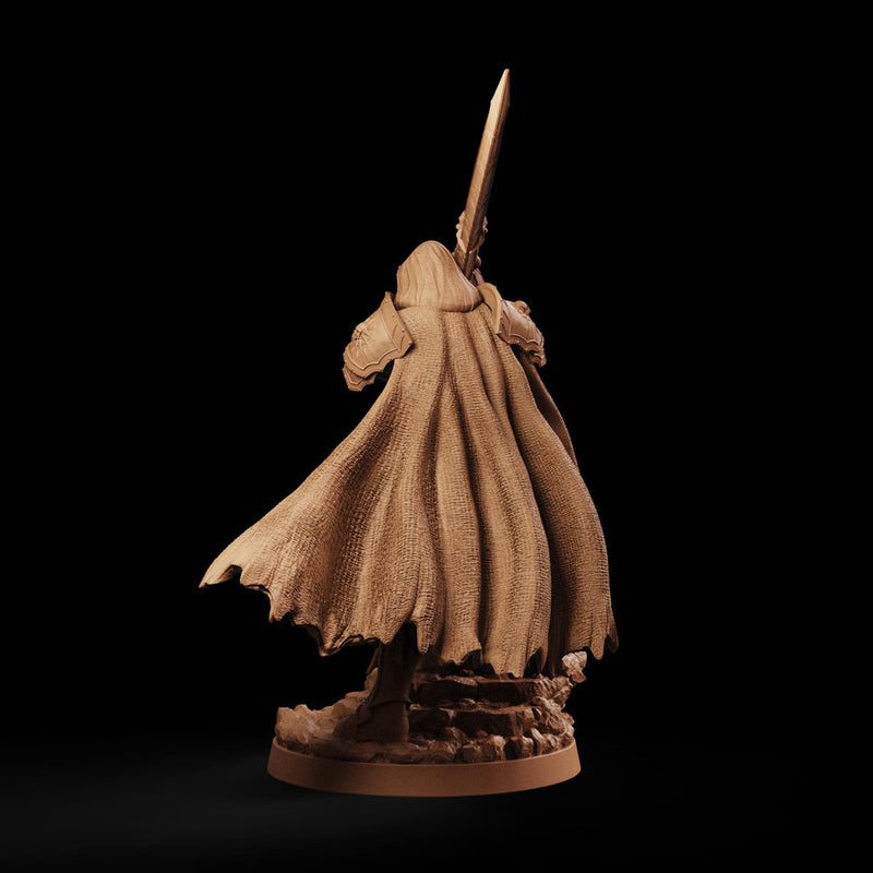Dark Paladin Miniature | Seldravan Hooded Fallen Knight | PaintedOrNot Original DnD Pathfinder - Only-Games