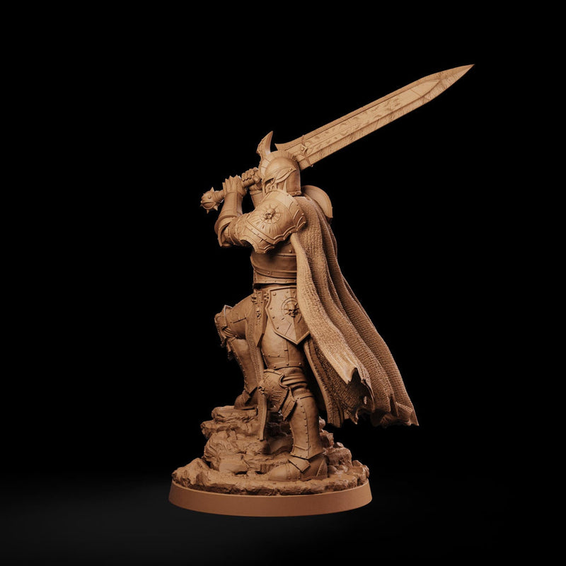 Evil Paladin Miniature | Keldavain Armored Blackguard Knight | PaintedOrNot Original DnD Pathfinder - Only-Games