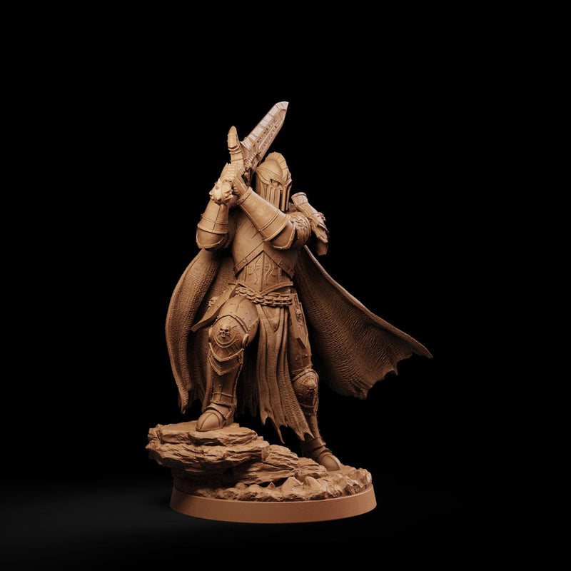 Evil Paladin Miniature | Keldavain Armored Blackguard Knight | PaintedOrNot Original DnD Pathfinder - Only-Games