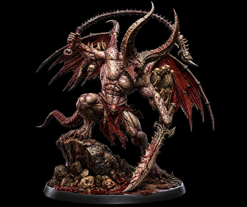 Balor Demon Miniature | Winged Demon Lord Boss | UNPAINTED Resin DnD 5E Pathfinder - Only-Games