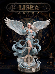 Female Libra Zodiac Miniature | Celestial Sorceress NSFW Topless | UNPAINTED Resin DnD Pathfinder - Only-Games
