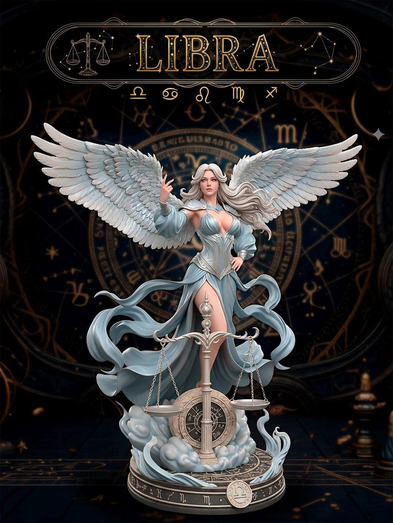 Female Libra Zodiac Miniature | Celestial Sorceress NSFW Topless | UNPAINTED Resin DnD Pathfinder - Only-Games
