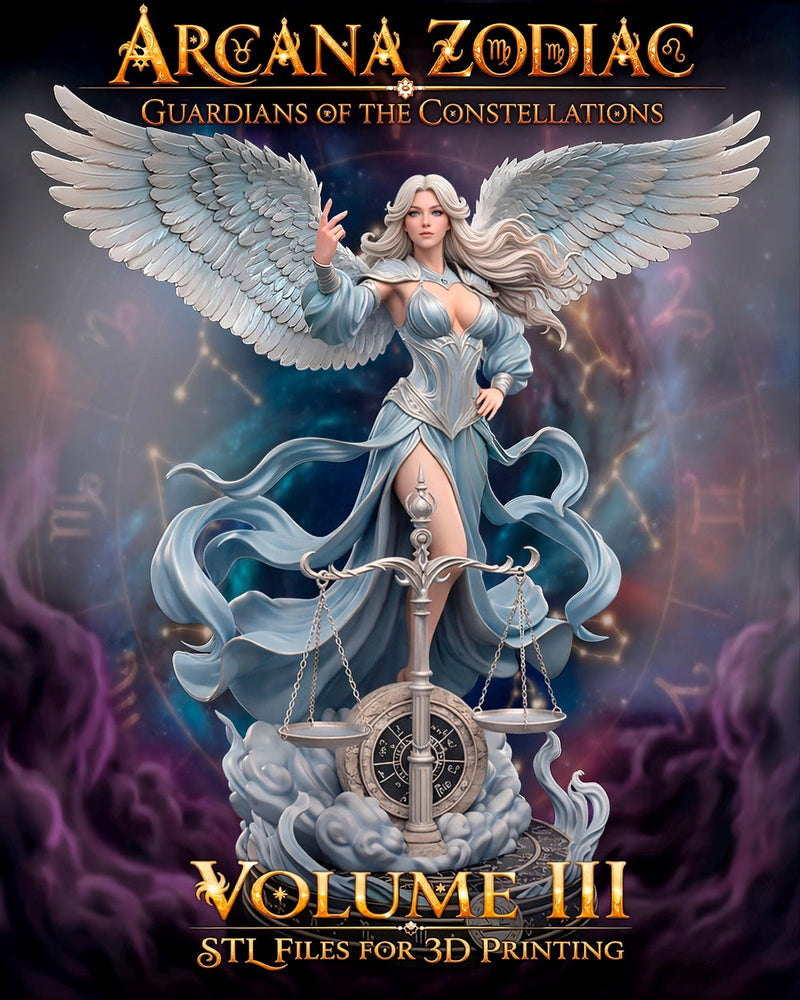 Female Libra Zodiac Miniature | Celestial Sorceress NSFW Topless | UNPAINTED Resin DnD Pathfinder - Only-Games