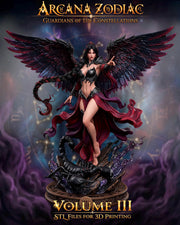 Female Scorpio Zodiac Miniature | Celestial Sorceress NSFW Topless | UNPAINTED Resin DnD Pathfinder - Only-Games