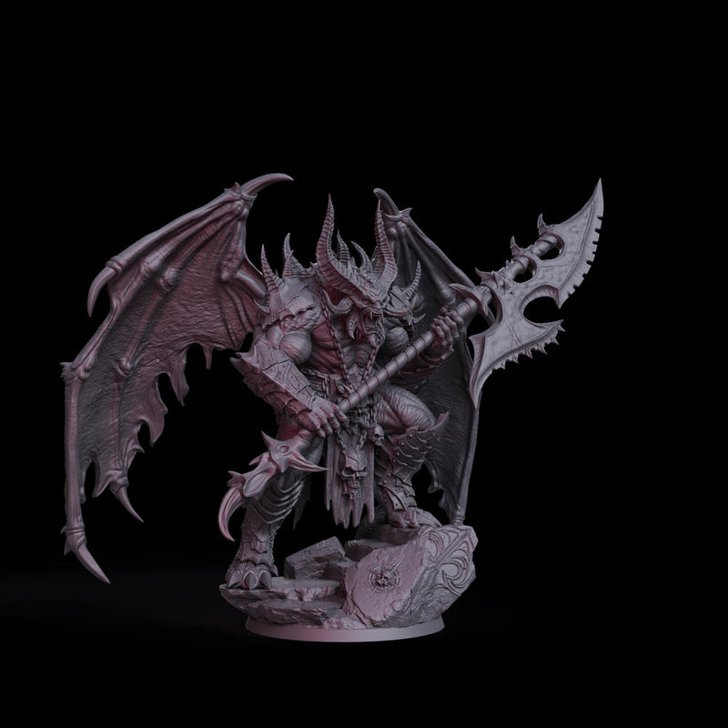 Demon Lord Miniature | Narzakar Winged Greater Demon | PaintedOrNot Original DnD 5E Pathfinder - Only-Games