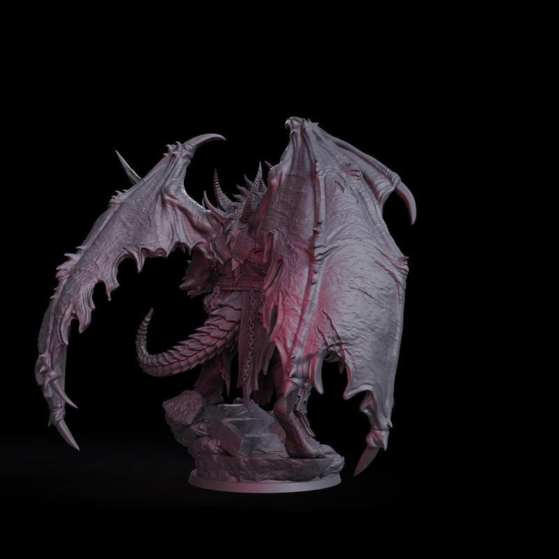 Demon Lord Miniature | Narzakar Winged Greater Demon | PaintedOrNot Original DnD 5E Pathfinder - Only-Games