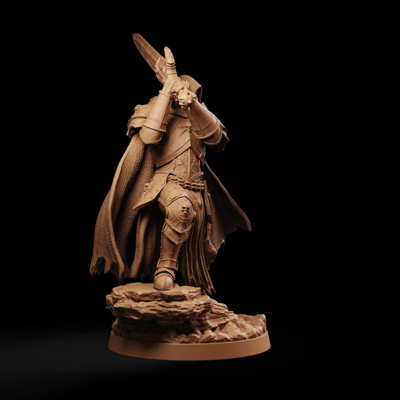 Dark Paladin Miniature | Seldravan Hooded Fallen Knight | PaintedOrNot Original DnD Pathfinder - Only-Games