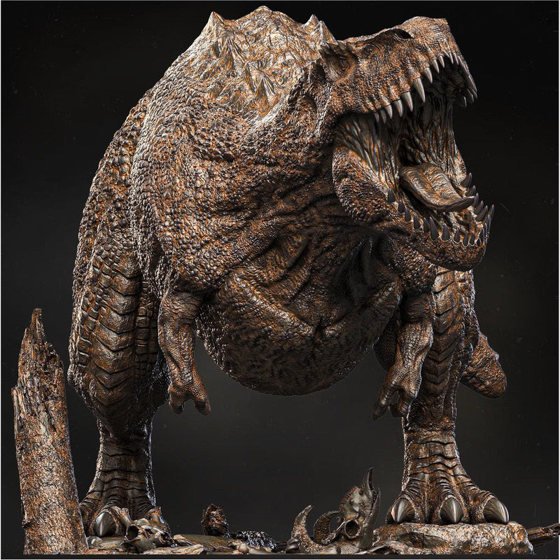 T Rex Miniature | Tyrannosaurus Dinosaur Predator | UNPAINTED Resin DnD 5E Pathfinder - Only-Games