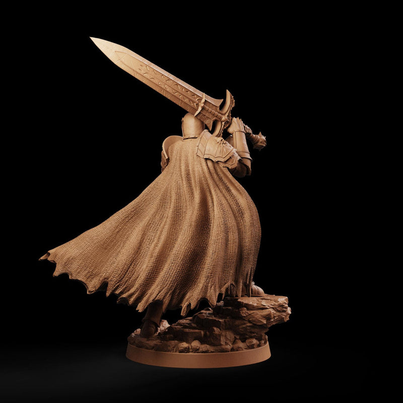 Evil Paladin Miniature | Keldavain Armored Blackguard Knight | PaintedOrNot Original DnD Pathfinder - Only-Games