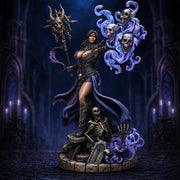 Human Necromancer Miniature | Merzara Female Undead Summoner | PaintedOrNot Original UNPAINTED Resin DnD 5E Pathfinder - Only-Games