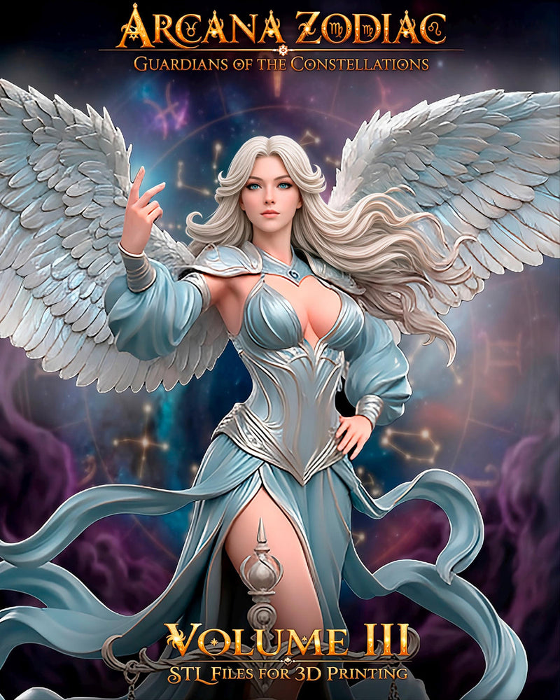Female Libra Zodiac Miniature | Celestial Sorceress NSFW Topless | UNPAINTED Resin DnD Pathfinder - Only-Games