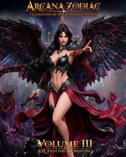 Female Scorpio Zodiac Miniature | Celestial Sorceress NSFW Topless | UNPAINTED Resin DnD Pathfinder - Only-Games