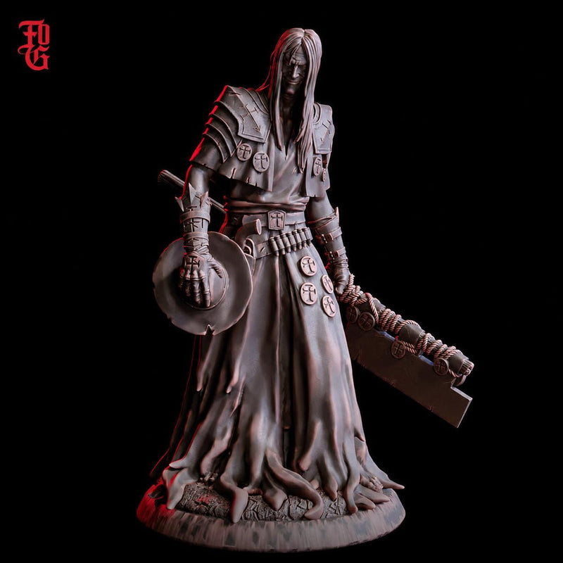 Witch Hunter Miniature | Monster Slayer Fighter Gunslinger | UNPAINTED Resin DnD 5E Pathfinder - Only-Games