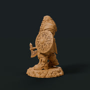 Dwarf Fighter Battle Master Miniature | Axe Shield Warrior | Ordrik Korrun | UNPAINTED Resin DnD Pathfinder - Only-Games