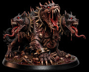 Cerberus Miniature | Three Headed Hellhound Demon Dog | UNPAINTED Resin DnD Pathfinder - Only-Games